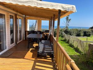 Campings Mobilhomes Quiberon Camping Conguel - Bord de Mer : Bungalow Supérieur - Vue sur Mer