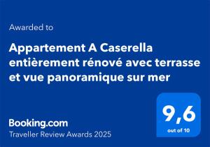 Appartements Appartement A Caserella entierement renove avec terrasse et vue panoramique sur mer : Appartement 2 Chambres