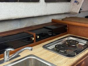 Stay on a boat outside Ljungby by Lake Bolmen