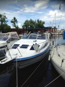 Stay on a boat outside Ljungby by Lake Bolmen