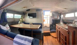 Stay on a boat outside Ljungby by Lake Bolmen