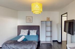 Appartements La perle de Bussy- Grand studio cosy -Parking-Balcon- Disneyland - Paris : photos des chambres