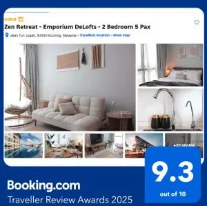 Zen Retreat - Emporium DeLofts - 2 Bedroom 5 Pax - Kampong Tabuan