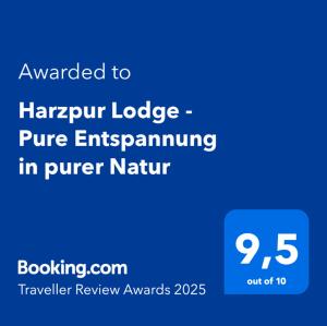 Harzpur Lodge - Pure Entspannung in purer Natur