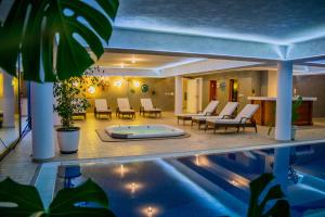 Wellness Villa Biocrystal with heated indoor pool, private spa, tennis court and fitness