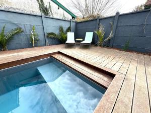 Maisons de vacances Havre du Bassin avec piscine et studio independant : photos des chambres