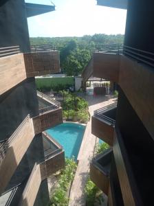 Departamento terraza directo a la alberca Paramar black