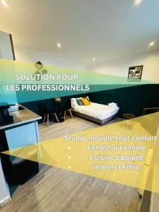 BtoBed - Location Professionnelle - 2 Studios Confort - Proche Parc des Expos et Stade de France - 勒布尔热