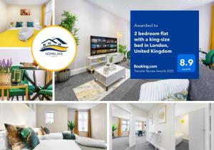 Stylish & Modern 2-Bedroom London Hideaway - King Bed- Sleeps 6 - Parking Available - Instant Book - 20 Percent Off Long Stays!