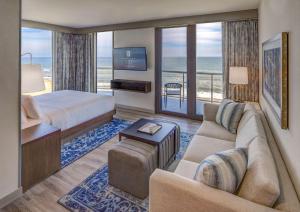 Studio Suite King with Hearing Access - Oceanfront room in Embassy Suites By Hilton Virginia Beach Oceanfront Resort