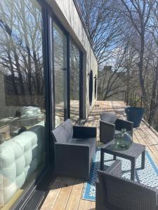 Maisons de vacances La Corniche, Villa d-architecte avec piscine, 2mn mer a Houlgate : photos des chambres