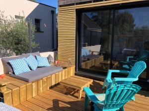 Maisons de vacances Ria d-ETEL maison en bois ensoleillee a 150m de la plage : photos des chambres