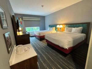 Queen Room with Bath Tub - Mobility Access/Non-Smoking room in Hampton Inn & Suites Deptford Nj