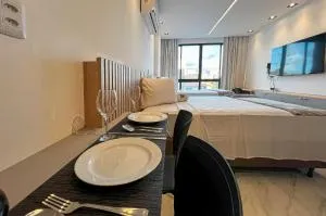 Intermares Moderno Studio 3 pessoas 300m Praia - Cabedelo