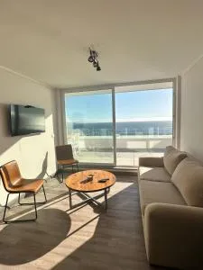 Gran departamento con vista al mar y terraza incomparable - Cochoa - Vina del Mar