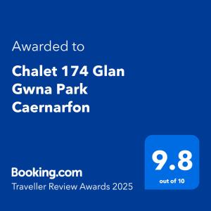 Chalet 174 Glan Gwna Park Caernarfon