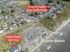 Foxton Beach Bach 5 Star Location 2 Min Walk To Beach New Furnishings BBQ - Foxton