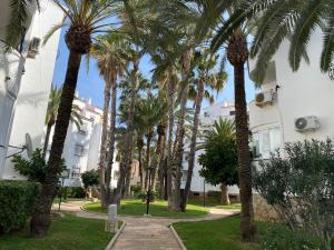 3 minutes from the beach with swimming pools, slides, and a bar