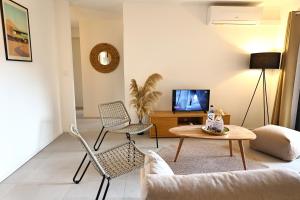 Appartements T 4 spacieux bord de mer avec piscine chauffee : photos des chambres