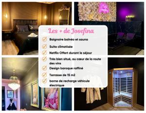 Maisons de vacances Suite Josefina - SPA&SAUNA - au coeur de la route des vins : photos des chambres