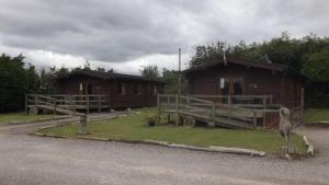 Hand built log cabin at Avonvale Holiday Lodges