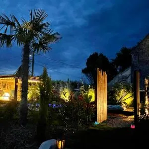 La Clé des Champs - Studio Le Monroe PiscineSPA-Sauna au jardin tropical idyllique - Doue