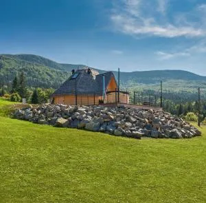 Osada Poli Zawoja - Panoramiczny Domek z Prywatną Balią i Hydromasażem - Bystra