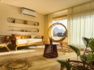 Bohemian Oasis with Pyramids View Ancient Bohemian Giza Khan