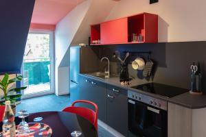 Pop Art Apartment - Balkon, Netflix, Nespresso, Zentral, Messe