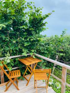 Chalets La cabane balneo vue mer : photos des chambres