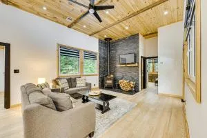 Porch and 1-Acre Yard White Mountains Hideaway - Thornton