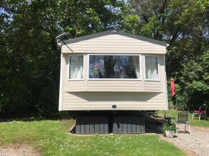 Badgers nestled in a cozy corner of the park