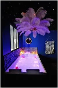 La Suite 7ième ciel étoilé, SPA XXL, Lit sous les étoiles, 5 min centre - 布尔昆