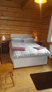 Hand built log cabin at Avonvale Holiday Lodges