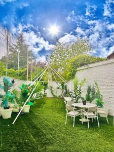 Espace nuit avec Balcon et lit Double en Mezzanine