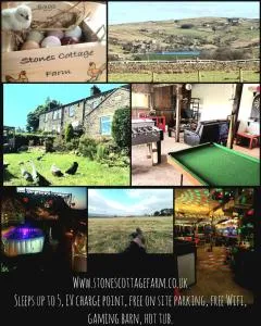 Stones Cottage Farm, nr Haworth, family friendly, work friendly, gaming barn, crafting, free wifi, free parking, EV point - Oxenhope