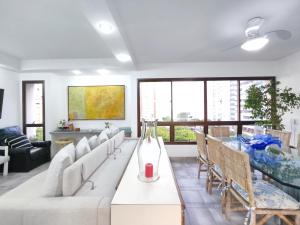 Ap Pitangueiras com Vista para o mar - piscina - churrasqueira