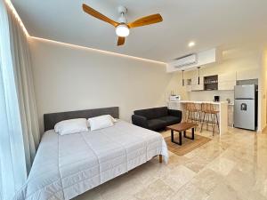 Tulum Aldea Zama Studio with stable WiFi, Gym and Rooftop Pool