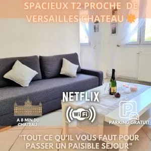 Versailles Grand 54m2 Parking & Wifi - 莱洛吉斯朱奥萨斯