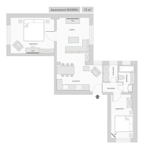 Sanhaus Apartments - RIVIERA - apartament z dwoma sypialniami, 100 metrów od deptaka