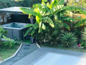 Chalets Chalet accueillant a Saint-Vincent-de-Tyrosse avec jardin : photos des chambres