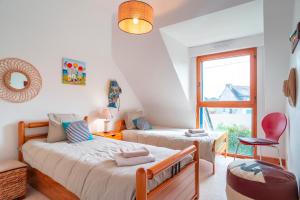 Maisons de vacances Ty Kerere - Calme, Grand Jardin Arbore, 500m plage : photos des chambres