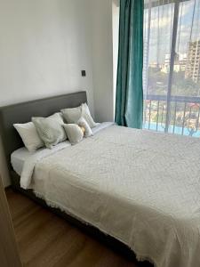 luxury elegant furnished three bedroom apartment with children playing ground,swimming pool relaxing rooftop with amazing city views, ample parking space and proximity to major shopping malls