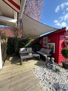 Rotes Ferienhaus im charmanten Schwedenhausviertel