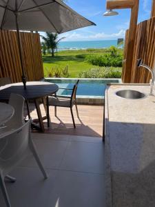Flat Studio beira mar com piscina privativa - Praia dos CARNEIROS TAMANDARÉ