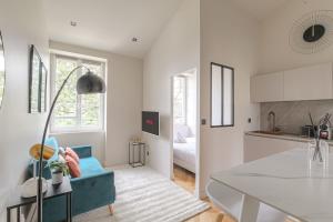 Appartements T2 renove et confortable a Ecully pour 2 personnes : photos des chambres