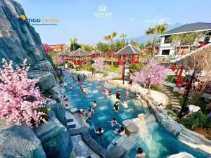 Tắm khoáng Onsen mineral bath, Vuon Vua, Thanh Thuy, Phu Tho - Làng Tiên Cát