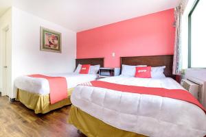 Double Room with Two Double Beds room in OYO Hotel South Bend - Campus