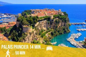 Appartements Luxueux appartement - vue mer - piscine - free parking - Monaco : photos des chambres
