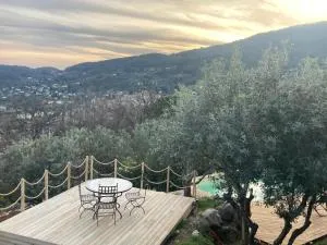 L'Olivaie - Calme, confort et vue imprenable - La Bastide